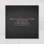 インフィニティツリーブランチ – パステル スクエア名刺 (裏面)