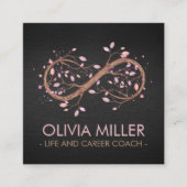 インフィニティツリーブランチ – パステル スクエア名刺 (正面)