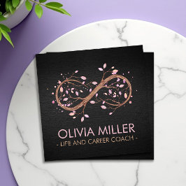 インフィニティツリーブランチ – パステル スクエア名刺