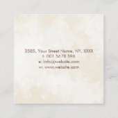 インフィニティツリーブランチ – パステル スクエア名刺 (裏面)