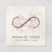 インフィニティツリーブランチ – パステル スクエア名刺 (正面)