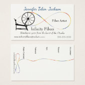 インフィニティデザイン紡績車の名刺 (正面&裏面)