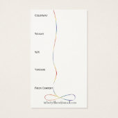 インフィニティデザイン紡績車の名刺 (裏面)