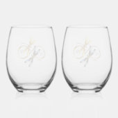 インフィニティドラゴンフライ ステムなしワイングラス (裏面)