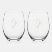 インフィニティドラゴンフライ ステムなしワイングラス (裏面)