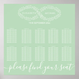 インフィニティネオミントボタニカルロマンチックエレガントシック ポスター