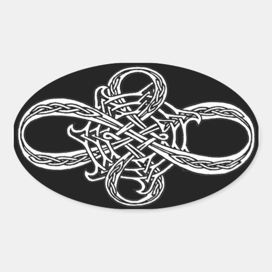 インフィニティノットシール 楕円形シール (正面)