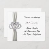 インフィニティハートの結婚式の招待状カード 招待状 (正面/裏面)