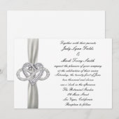 インフィニティハートの結婚式招待状 招待状 (正面/裏面)