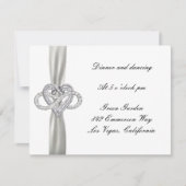 インフィニティハートウェディングレセプションカード 招待状 (正面)