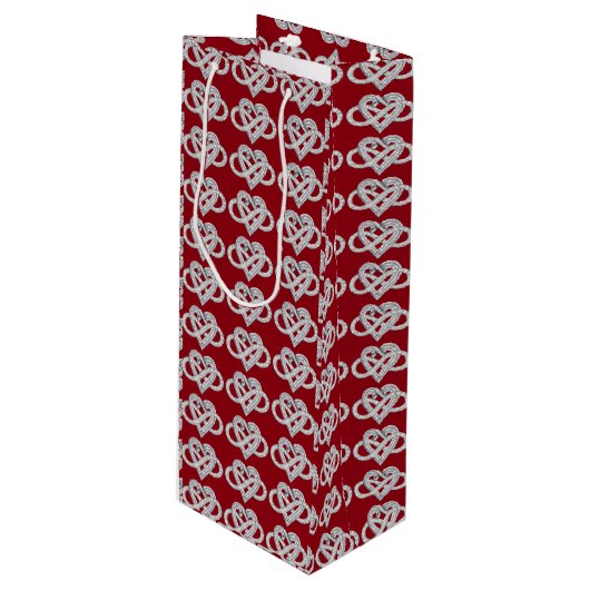 インフィニティハートワイン抱き枕 ワインギフトバッグ (正面アングル)