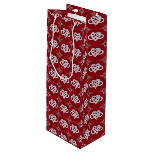 インフィニティハートワイン抱き枕 ワインギフトバッグ (正面アングル)