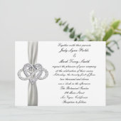 インフィニティハート結婚式招待状 招待状 (スタンド正面)