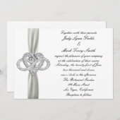 インフィニティハート結婚式招待状 招待状 (正面/裏面)