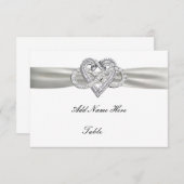 インフィニティハート ウェディング テーブル プレイスクカード 招待状 (正面/裏面)