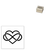 インフィニティハート、永遠の愛 ラバースタンプ (押印)