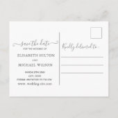 インフィニティバラ金ゴールドロマンチックなモノグラム書道 案内ポストカード (裏面)