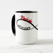 インフィニティパーソナライズされたハート マグカップ (正面左)