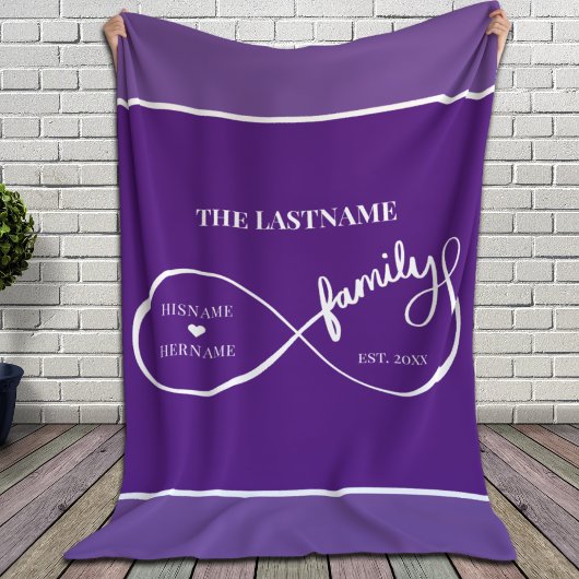 インフィニティパーソナライズされたファミリ名と推定日付 シェルパブランケット