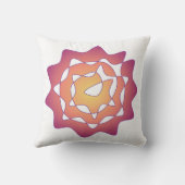 インフィニティフラワーピンクイエローパーペチュアルアート クッション (裏面)