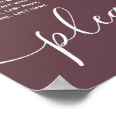 インフィニティブルゴーニュの植物ロマンエレガントティック ポスター (角)