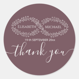 インフィニティブルゴーニュの植物ロマンエレガントティック ラウンドシール