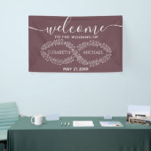 インフィニティブルゴーニュの植物ロマンエレガントティック 横断幕 (トレードショー)