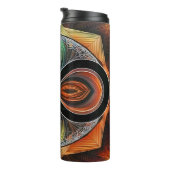 インフィニティマンダラアフリカ部族マスクのアブストラクト タンブラー (回転右)