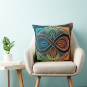 インフィニティマンデラアフリカントリバルマドク抽象芸術 クッション (椅子)