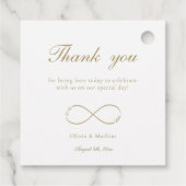 インフィニティラブモノグラムホワイトサンキュー結婚ズ フェイバータグ (裏面)