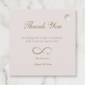 インフィニティラブライトピンクサンキュー結婚ズ フェイバータグ (裏面)