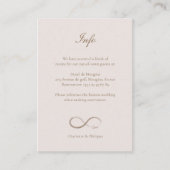 インフィニティラブライトピ結婚ンクのホテル詳細情報 エンクロージャーカード (正面)