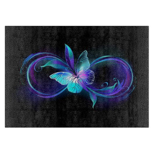 インフィニティ白熱［赤熱］光を放つ魔法蝶 カッティングボード (正面)