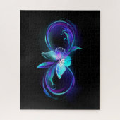 インフィニティ白熱［赤熱］光を放つ魔法蝶 ジグソーパズル (縦)