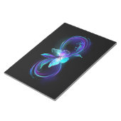 インフィニティ白熱［赤熱］光を放つ魔法蝶 ノートパッド (アングル)