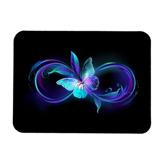 インフィニティ白熱［赤熱］光を放つ魔法蝶 マグネット (横)