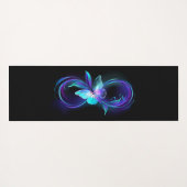 インフィニティ白熱［赤熱］光を放つ魔法蝶 ヨガマット (裏面(横))