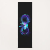 インフィニティ白熱［赤熱］光を放つ魔法蝶 ヨガマット (正面)