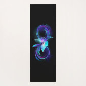 インフィニティ白熱［赤熱］光を放つ魔法蝶 ヨガマット (裏面)