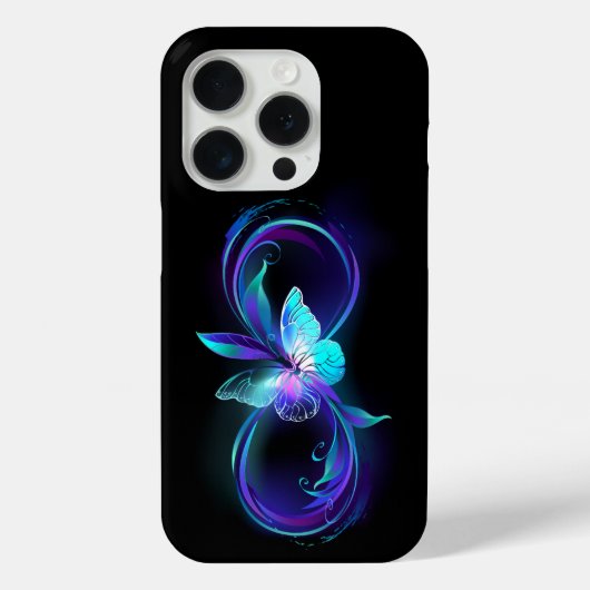 インフィニティ白熱［赤熱］光を放つ魔法蝶 Case-Mate iPhoneケース (裏面)