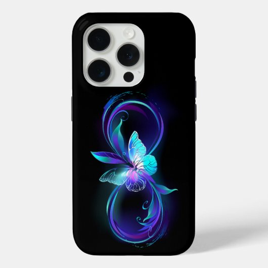 インフィニティ白熱［赤熱］光を放つ魔法蝶 Case-Mate iPhoneケース (裏面)