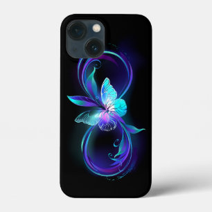 インフィニティ白熱［赤熱］光を放つ魔法蝶 iPhone 13 MINIケース