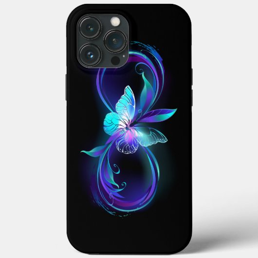 インフィニティ白熱［赤熱］光を放つ魔法蝶 Case-Mate iPhoneケース (裏面)