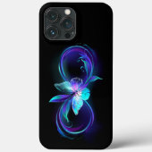 インフィニティ白熱［赤熱］光を放つ魔法蝶 Case-Mate iPhoneケース (裏面)