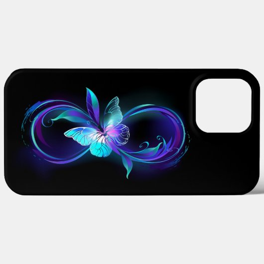 インフィニティ白熱［赤熱］光を放つ魔法蝶 Case-Mate iPhoneケース (裏面 (横))