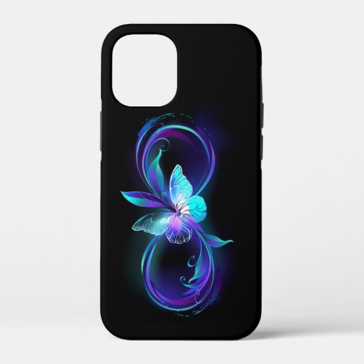 インフィニティ白熱［赤熱］光を放つ魔法蝶 Case-Mate iPhoneケース (裏面)