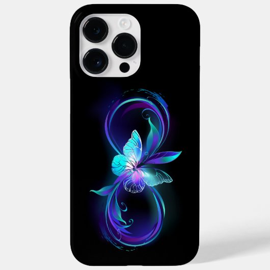 インフィニティ白熱［赤熱］光を放つ魔法蝶 Case-Mate iPhoneケース (裏面)