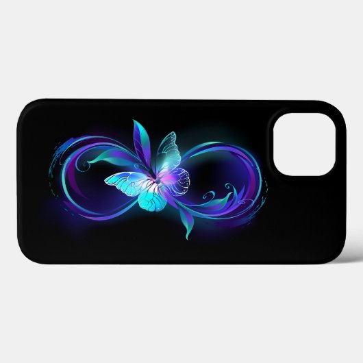 インフィニティ白熱［赤熱］光を放つ魔法蝶 Case-Mate iPhoneケース (裏面 (横))