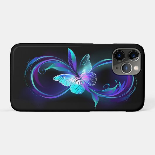 インフィニティ白熱［赤熱］光を放つ魔法蝶 Case-Mate iPhoneケース (裏面(横))