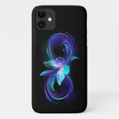 インフィニティ白熱［赤熱］光を放つ魔法蝶 Case-Mate iPhoneケース (裏面)
